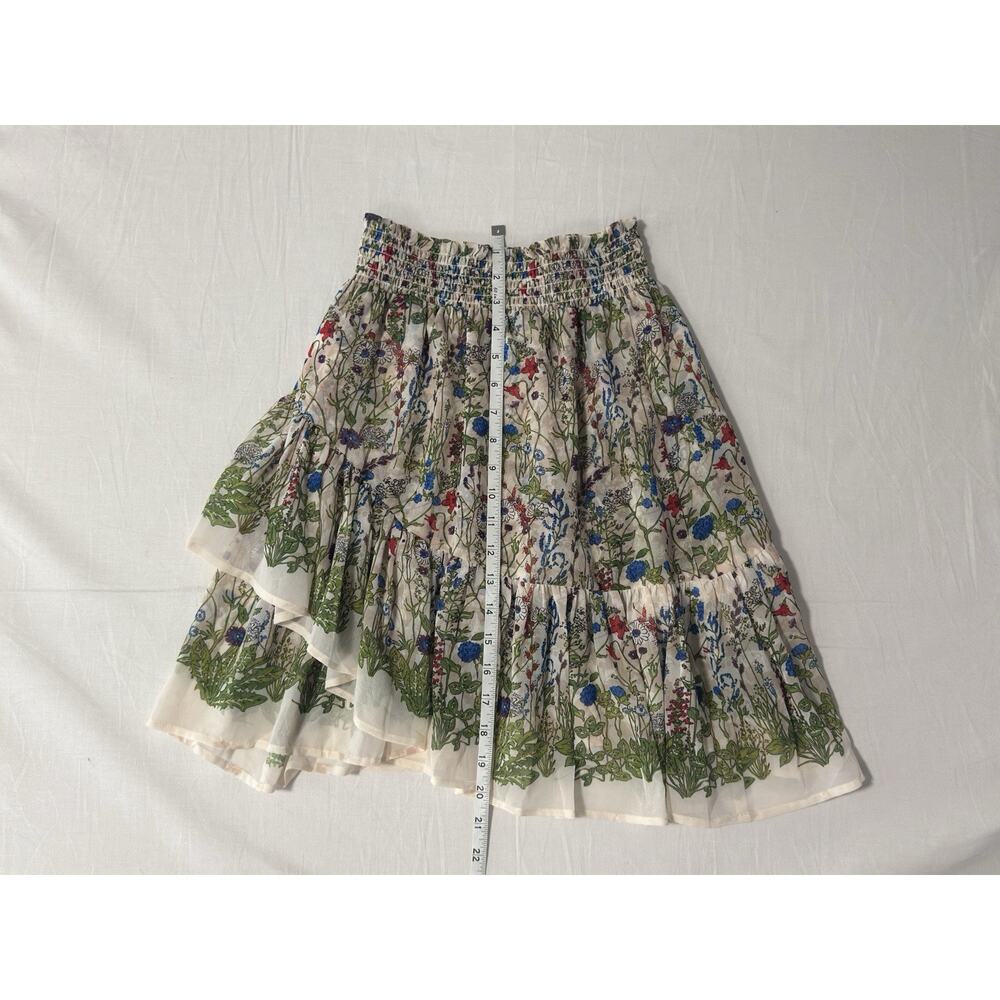 Maje - Bucolic skirt with ruffles and smocks - Size 36 (S) - Picture 7 of 9